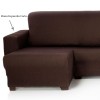 Funda de sofá chaise longue elástica Rustica