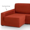 Funda de sofá chaise longue elástica Rustica