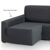 Funda de sofá chaise longue elástica Rustica