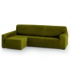 Funda de sofá chaise longue elástica Rustica