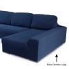 Fodera Per Divano Chaise Longue Super Elastica Indigo