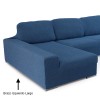 Fodera Per Divano Chaise Longue Super Elastica Indigo