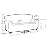 Sofa Deckung elastische Diamant