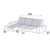 Housse de canapé Relax Chaise Longue Cover