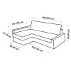 Chaise Longue Friheten Bali housse de canapé