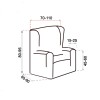 Housse de canapé extensible Vega
